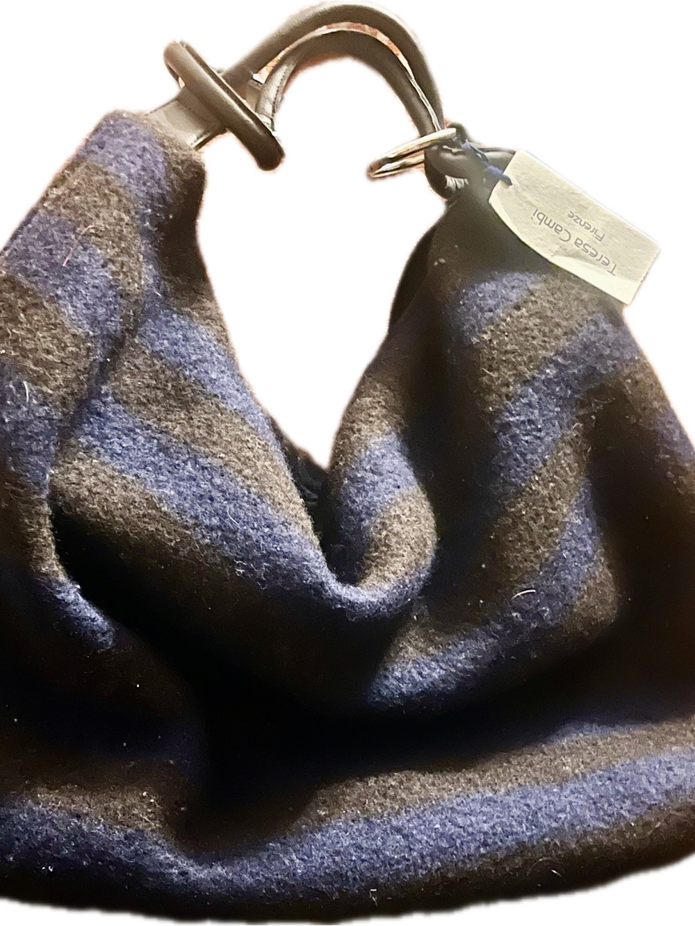 Teresa cambi Firenze Stylish Wool-Blend Hobo Bag